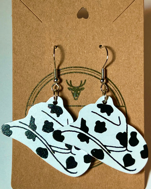 Cow Hat Earrings