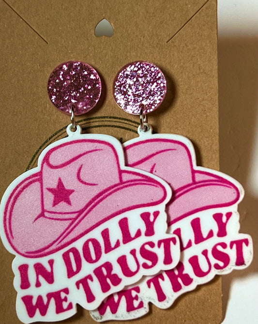 In Dolly We Trust Earrings