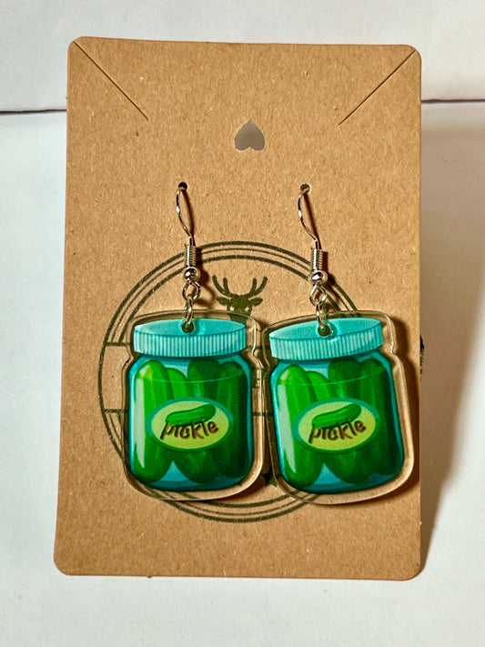 Jar of Pickles Earrings