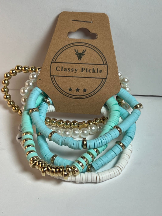 Aqua Bracelet set