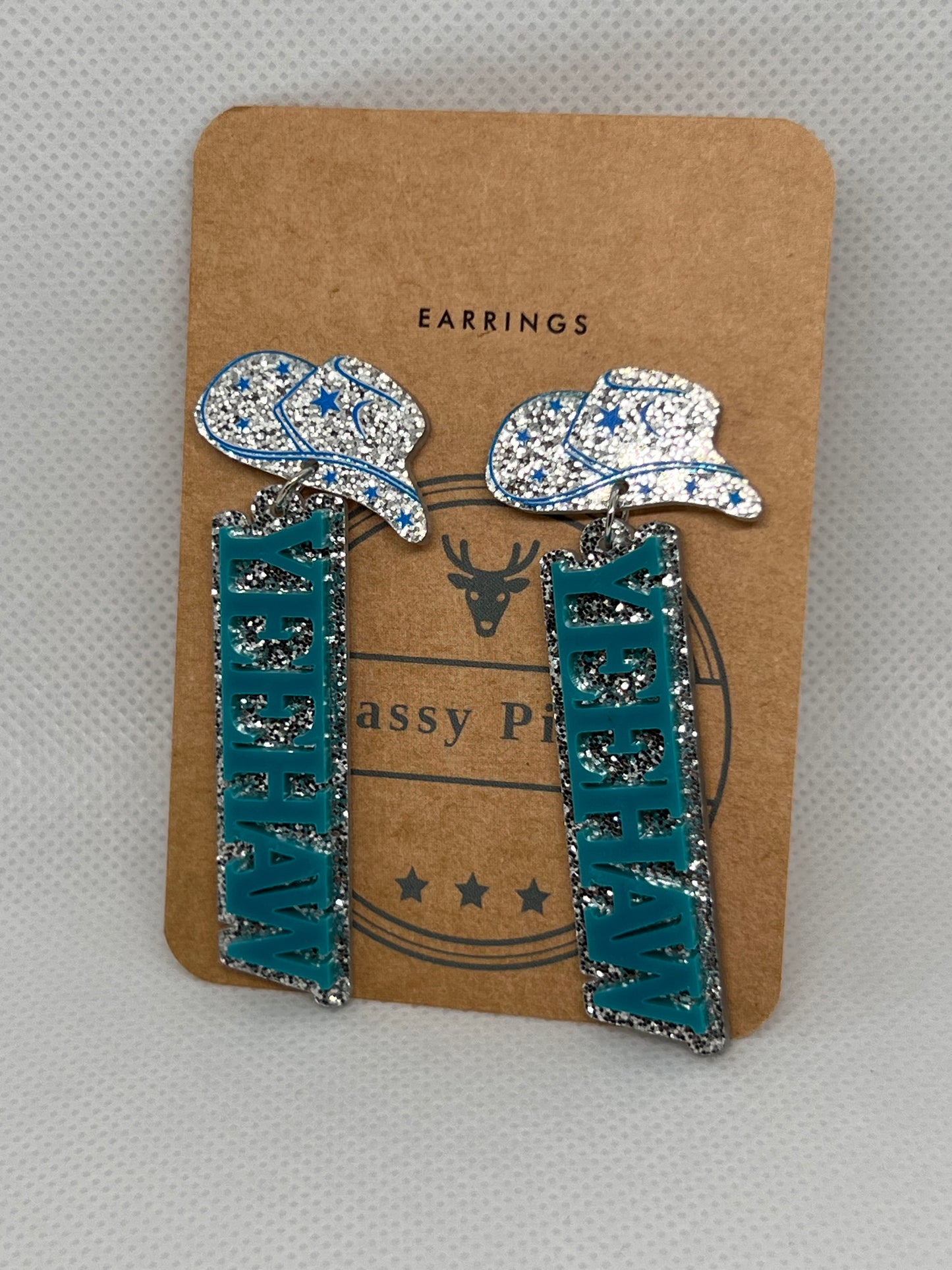 Blue YeeHAw Earrings